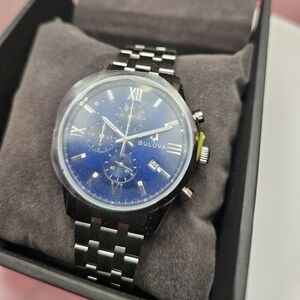 Bulova Classic Sutton Chronograph Stainless Steel Men's Quartz Watch, 41mm